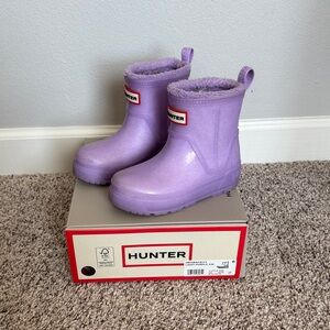 Hunter Kids Lilac Purple Waterproof Rain Boots
